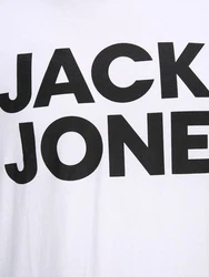 Jack & Jones T-Shirt JJECORP LOGO Schwarz/Hellblau/Weiß