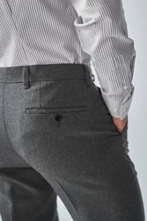 Next Skinny Fit Hose ohne Bundfalte Grau/Dunkelgrau