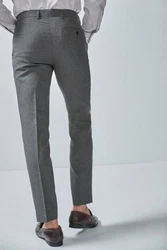 Next Skinny Fit Hose ohne Bundfalte Grau/Dunkelgrau