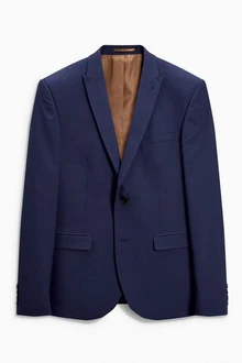 Next Baukastensakko Skinny Fit Anzugjacke mit zwei Knöpfen Next Baukastensakko Skinny Fit Anzugjacke mit zwei Knöpfen