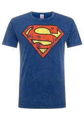 LOGOSHIRT T-Shirt DC Comics Superman Blau/Hellblau