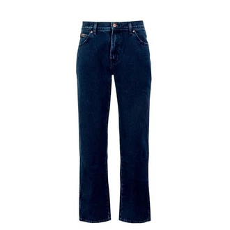 Wrangler Straight Jeans Dunkelblau/Blau