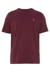 Marc O'Polo T-Shirt Logo-T-Shirt Dunkelrot/Bordeaux/Lila/Rot