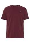 Marc O'Polo T-Shirt Logo-T-Shirt Dunkelrot/Bordeaux/Lila/Rot