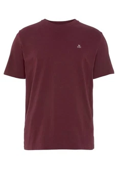 Marc O'Polo T-Shirt Logo-T-Shirt Dunkelrot/Bordeaux/Lila/Rot