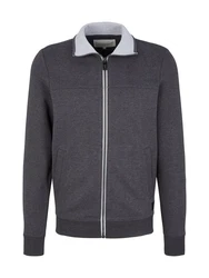 TOM TAILOR Sweatshirt dunkelgrau