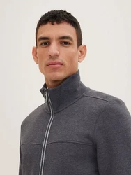 TOM TAILOR Sweatshirt dunkelgrau