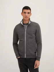 TOM TAILOR Sweatshirt dunkelgrau