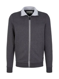 Sweatshirt Sweatjacke mit Ziernaht
