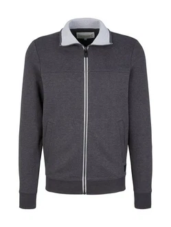 TOM TAILOR Sweatshirt dunkelgrau