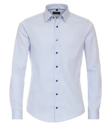 Redmond Businesshemd Slim Fit Hellblau/Dunkelblau/Blau