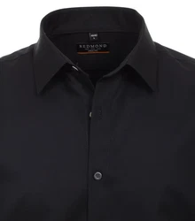 Redmond Businesshemd Slim Fit Schwarz