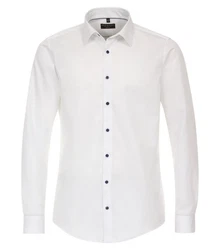 Redmond Businesshemd Slim Fit Weiß/Creme