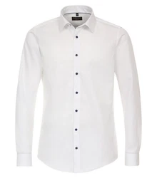 Redmond Businesshemd Slim Fit Weiß/Creme
