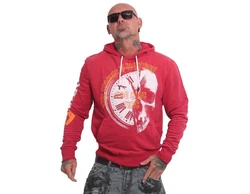 YAKUZA Hoodie Time Trouble Rot/Rosa/Dunkelrot