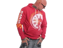 YAKUZA Hoodie Time Trouble Rot/Rosa/Dunkelrot