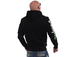 YAKUZA Hoodie Time Trouble Grün/Schwarz/Rot