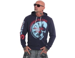 YAKUZA Hoodie Time Trouble Rot/Dunkelblau/Orange/Hellblau