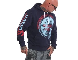YAKUZA Hoodie Time Trouble Rot/Dunkelblau/Orange/Hellblau