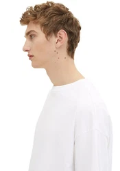 TOM TAILOR Denim T-Shirt Oversized Weiß/Creme/Hellblau/Beige