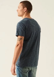GARCIA T-Shirt marine/rauchblau/weiß
