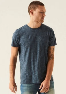 GARCIA T-Shirt marine/rauchblau/weiß
