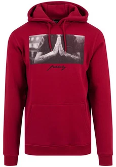 Mister Tee Herren Pray Hoody Kapuzenpullover ruby Mister Tee Herren Pray Hoody Kapuzenpullover ruby