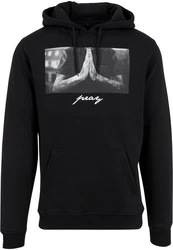 Mister Tee Herren Pray Hoody Kapuzenpullover Schwarz/Weiß/Grau