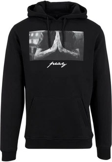 Mister Tee Herren Pray Hoody Kapuzenpullover Schwarz/Weiß/Grau Mister Tee Herren Pray Hoody Kapuzenpullover Schwarz/Weiß/Grau