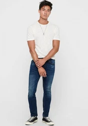 Only & Sons Jeans Weft (1-tlg) Hellblau/Dunkelblau/Blau