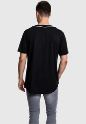 URBAN CLASSICS T-Shirt Baseball Mesh Jersey Schwarz/Dunkelgrau