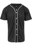 URBAN CLASSICS T-Shirt Baseball Mesh Jersey Schwarz/Dunkelgrau
