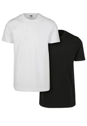URBAN CLASSICS T-Shirt Urban Classics Herren Basic Tee Weiß/Schwarz