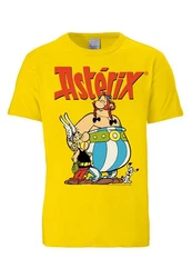 LOGOSHIRT T-Shirt Asterix & Obelix Gelb