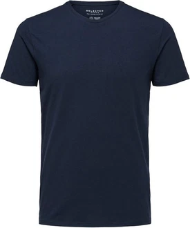SELECTED HOMME T-Shirt NEW PIMA Dunkelblau/Blau