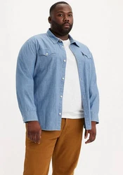 Levi's Jeanshemd BIG RELAXED FIT WESTERN Hellblau/Blau