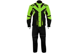German Wear Motorradkombi GW300K 2-teiler Gelb/Grün/Neonfarben