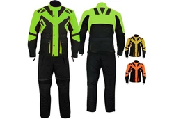 German Wear Motorradkombi GW300K 2-teiler Gelb/Grün/Neonfarben