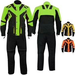 German Wear Motorradkombi GW300K 2-teiler Gelb/Grün/Neonfarben