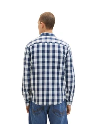 TOM TAILOR Langarmhemd INDIGO CHECK indigo