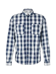 TOM TAILOR Langarmhemd INDIGO CHECK indigo