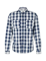 Langarmhemd INDIGO CHECK (1-tlg)