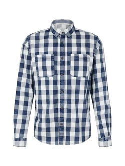 TOM TAILOR Langarmhemd INDIGO CHECK