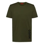 HUGO T-Shirt RN Relaxed mit UV-Schutz Dunkelgrün/Khaki