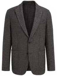 Anzugsakko Slim Fit (1-tlg) mit Hahnentrittmuster
