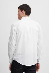 Casual Friday Langarmhemd CFAnton LS BD Fil a Fil Shirt Weiß/Creme/Grau