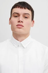 Casual Friday Langarmhemd CFAnton LS BD Fil a Fil Shirt Weiß/Creme/Grau