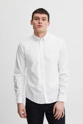 Casual Friday Langarmhemd CFAnton LS BD Fil a Fil Shirt Weiß/Creme/Grau