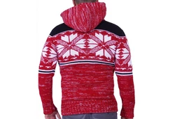 Banco Kapuzenstrickjacke Rot