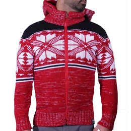 Kapuzenstrickjacke Strickjacke Pullover Jacke Strickpullover Winter Wintermode Strick